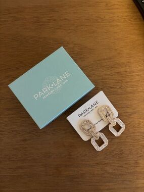 Park Lane Pave Linked Square Drop Earrings — Sparkle Box Exclusive!